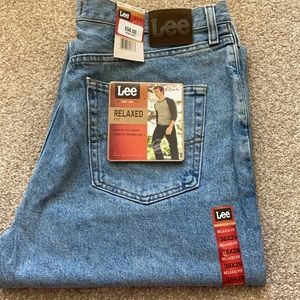 Lee jeans 38 x 29 relaxed fit light stone men’s jeans new